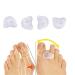 Feifanshop Gel Toe Spreader 4x Transparent Silicone Toe Extensor for Bunion Correction & Toe Alignment - Buy Online on GoSupps.com