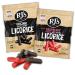 Classic RJ's Vegan Licorice Soft Eating Treat box | Combo 300g Original and 300g Raspberry RJ Liquorice