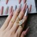 Buy HUJL Extralong Coffin Fake Nails - Luxury Rhinestone AB Holographic Nail Set for Stunning Manicures | Shop Internationally Now! - Buy Online on GoSupps.com