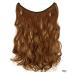 Iluu Hidden Invisible Secret Miracle Wire Curly Hair Extensions - 18 Wavy Synthetic Hair in Chestnut Brown #30J - 80g Lightweight & Natural Look - Buy Online on GoSupps.com