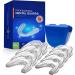 Mouth Guard for Grinding Teeth New Mouth Guard for Cleaning Teeth Dental Guard for Bruxism & Teeth Clenching Mouth Guard at Nighttime 2 Size 8 Pack