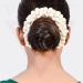 Velvet London - Jasmine Flower Hair Gajra Artificial Juda Bun Maker Bun Holder Handmade Veni Juda Bun Wrap Hair Styling Accessories For Women and Girls (White Pack Of 1) - Buy Online on GoSupps.com
