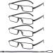 Hubeye 4 Pack Reading Glasses for Men & Women - TR90 Anti-Blue Light Rectangular Glasses Comfortable 2.0 Diopter Reading Aid - High Quality Black - Buy Online on GoSupps.com