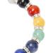 Relaxing Chakra Bracelet - Elastic Pearl Bracelet for Stress Relief & Healing | Versatile Meditation Party & Well-being Accessory (Gray) - Buy Online on GoSupps.com