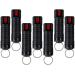 Police Magnum Bulk Pepper Spray Keychain Self Defense- Tactical Maximum Strength- Belt Clip Safety Key Chains for Women & Men- Made in The USA 7 Pack Black