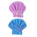 2 pieces hair towel with bowknot soft headscarf microfiber head towel for women bath and make-up