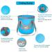 IFWELL Collapsible Bucket 5 Gallon Portable Folding Basin Pail - Blue Yellow 20L-12L - Buy Online on GoSupps.com