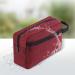 Men's Portable Waterproof Toiletry Bag - Red | Travel Wash & Shaving Kit | Gym & Bathroom Makeup Organizer with Handle - Buy Online on GoSupps.com