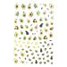 DIY Decoration Green Color Anime Cartoon Avocado 3D Design Nail Stickers Sliders Decals(007)