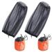 2PCS Midge Head Net with Storage Bag Face Net Mesh Nylon Mosquito Head Net for Outdoor Hiking Camping Climbing Fishing and Walking