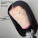 Brazilian Straight Bob Wig Human Hair 12 Inch | Middle Part Short Bob Lace Frontal Wig for Black Women - Natural Color - Pack of 1 - Buy Online on GoSupps.com