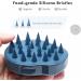 FREATECCH Scalp Massager Shampoo Brush | Soft Silicone Bristles for Hair Care & Relaxation | Ergonomic Design for Scalp Peeling & Hair Growth | Navy Blue Classic - Buy Online on GoSupps.com