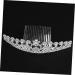 Beavorty bridal headpiece Tiara Comb Bridal Comb Headpiece Crown Comb Bridal Comb Rhinestone makeup bride earth tones - Buy Online on GoSupps.com