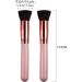Vtrem Foundation Makeup Brush 2 Pieces Flat Top Kabuki Brushes with Premium Synthetic Dense Bristles Perfect For Blending Liquid Cream or Flawless Powder Cosmetics Buffing Stippling Concealer - Buy Online on GoSupps.com
