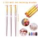 6PCS Nail Art Liner Brushes Set - UV Gel Acrylic Painting Pen with Rose Gold Handle - Buy Online on GoSupps.com