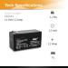 Casil 12V 1.2Ah Replacement Battery for Emergency Exit Signs & Electric Scooters | Compatible with Mercedes Benz N000000004039 Data Shield 1200 Gold Medal SNO-Konette LCR12V1.3P - Buy Online on GoSupps.com
