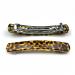 Large hair clip classic brown leopard print 10 cm