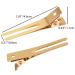 Qearl 100 PCS 1.77 Double Prong Gold Curl Clips | Alligator Clips for Hair Extensions (4.5cm) - Buy Online on GoSupps.com