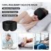 Hilph Satin Sleep Eye Mask - Soft Pressureless Blindfold for Sleeping, Adjustable Band - Perfect for Home, Travel, Yoga - Men and Women - Black - Buy Online on GoSupps.com