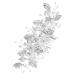 Didiseaon Bridal Hair Comb Crystal Headpiece Floral Hair Fork Metal Hair Comb Rhinestone Headpiece for Women Rhinestone Clips for Hair Tiara Bride Accessories Vintage Rhinestones