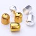 100pcs Metal Cord End Caps for DIY Bracelet and Necklace Making - Golden & Silver - Buy Online on GoSupps.com