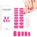 20PCS Semi Cured Gel Nail Polish Strips - Adhesive Full Wrap Gel Nail Art Sticker - Natural Pink Semi Cured Gel Nail Strips with Soft Glossy Gel Finish - Nail Art Decoration for Woman