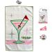 Giggle Golf Par 3 Kit Includes a Golf Towel Waffle Material, Tee Bag with 4 Tees, and Bling Golf Ball Marker with Hat Clip - Golf Accessories - Perfect Golf Gift for Women (19th Hole)