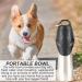 Lotvic 750ml Portable Dog Drinking Bottle - On-the-Go Water Dispenser for Hiking & Camping - Adjustable Carabiner - Travel Accessory for Dogs - Black - Buy Online on GoSupps.com