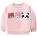 Girls Cotton Sweatshirt - Long Sleeve Pullover for Toddler - Age 1-12 Years | 6-7 Years Bears Design - Buy Online on GoSupps.com