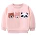 Girls Sweatshirt for Kids Cotton Top Casual Jumper Girl T Shirt Toddler Clothes Long Sleeve Pullover Age 1-12 Years 3-4 Years Bears