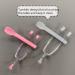 Soft Contact Lens Insertion and Remover Tool Set - Tweezers with Suction Cup and Silicone Scoop - Pink - Buy Online on GoSupps.com