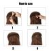 Ericotry Women's Invisible Hair Bun Clip | Dark Brown Fluffy Princess Styling Insert Tool - Buy Online on GoSupps.com