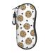 OPSREY grass Pot Leaf printed Glasses Case Portable Zip Storage Case Neutral Sunglasses Soft Case Cookies Food Chip Biscuits One Size