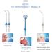 GeRRiT Portable Water Flosser - Rechargeable Oral Irrigator with 3 Modes 4 Jet Tips Waterproof Teeth Cleaner for Home & Travel - 200ml Detachable Reservoir - Available in White & Black - Buy Online on GoSupps.com