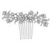 Ipetboom 1pc Comb Bridal Headdress Crystal Hair Accessories Pearl Hair Accessories David Statue Flower Claw Clips Rhinestone Pearl Hair Clips Hair for Women Alloy Wedding The Photo Bride