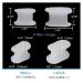 8 Pairs Silicone Toe Separator Box - Bunion Cushion & Pain Relief for Hallux Valgus & Crooked Toes (S+L) - International Shipping Available - Buy Online on GoSupps.com