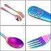 6-Part Children's Cutlery Set - Engraved Stainless Steel Forks & Spoons - Perfect Baptism Gifts | Baby & Childhood Essentials - Buy Online on GoSupps.com
