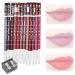 12 Pi ces Lipliner Crayon Set Nude Crayons L vres Crayons L vrescrayon Imperm able l'Eau L vres Maquillage Soft Pencil Durable Mat Lisse Ultra Fine Lipliner