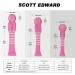 Scott Edward Golf Headcovers Set - Driver, Fairway Wood & Hybrid - Pink White Stripes - Buy Online on GoSupps.com