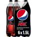 Pepsi Pepsi Max zero sugar disposable (6 x 1.5 l)