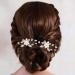Flower Bride Wedding Hair Pins - Pearl & Crystal Hair Accessories (Pack of 2) - Rose Gold - Buy Online on GoSupps.com