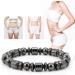 Magnetic Therapy Bracelets for Weight Loss | Health Care Magnetic Bands for Men & Women - Stylish Black Stone Gift - Buy Online on GoSupps.com