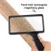 HYRZD Hand-held Rectangular Magnifying Glasses - 4X Magnification, 100x50MM Large Area HD Glass Lens, Low Vision Aid for the Elderly - Buy Online on GoSupps.com