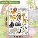 Hohamn Glitter Animal Temporary Tattoos - 50 Styles Zoo Jungle Fake Tattoos for Kids Birthday Party Supplies - Buy Online on GoSupps.com