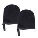 Baluue Lot de 2 Moufles Applicateurs Autobronzants en Velours Taille Petite Couleur Noire R utilisables et Lavables pour Appliquer Uniform ment Cr me Lotion Solaire et Mousse