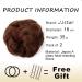 JJstar 2PCS Medium Auburn Messy Bun Hair Pieces - Curly Fake Donut Updo Scrunchies for Women & Girls - High Heat Resistant Synthetic Fiber - Buy Online on GoSupps.com