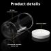 4 Pieces Round Clear Wide-mouth Leak Proof Plastic Container Jars with Lids for Travel Storage Makeup Beauty Products Face Creams Oils Salves Ointments DIY Making or Others (White 32 Ounce) - Buy Online on GoSupps.com