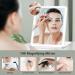 Eighosee Travel Vanity Mirror Lights Travel Lighted with 10X Magnifying Mirror 3 Color Lighting Accessories for Women - Buy Online on GoSupps.com