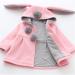 TMEOG Newborn Toddler Baby Girls Rabbit Ears Cloak Hooded Coat | 12-18 Months | Pink - Buy Online on GoSupps.com