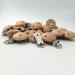 Alenybeby 10 Natural Beech Wood Pacifier Clips - 30mm Straps Holders with Charm for DIY Pearl Chains - Antique Style Baby Accessories - Buy Online on GoSupps.com